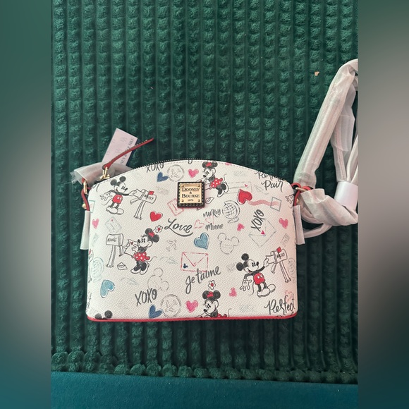 Dooney & Bourke Handbags - Disney Dooney & Bourke White Minnie & Mickey Mouse Crossbody Bag